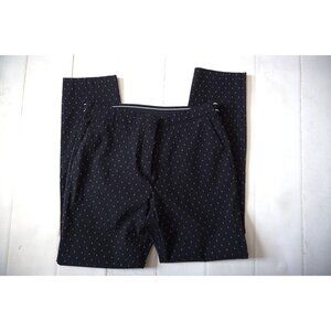 Zara Basic Women Blue/White Trouser Pants - Size L